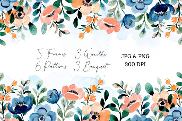 Discover the Versatility of Digital Clipart Floral Watercolor Part25