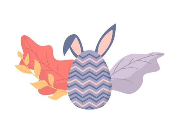 Exploring Easter Egg Ears Violet Floral Vector: A Versatile Design Element