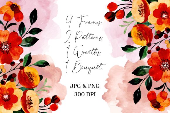 Exploring the Versatility of Digital Clipart Floral Watercolor Part27