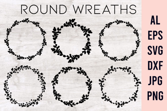 Floral Wreath and Easter Circle Frame Set: A Versatile Design Tool for All Occasions