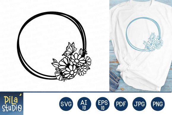 Floral Wreath, Butterfly: A Versatile Design Element for Your Creative Projects