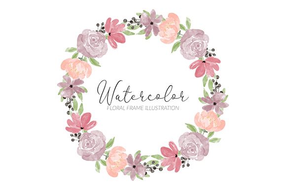 Floral Wreath Rose Peony Watercolor: A Versatile Design Element for Creative Projects