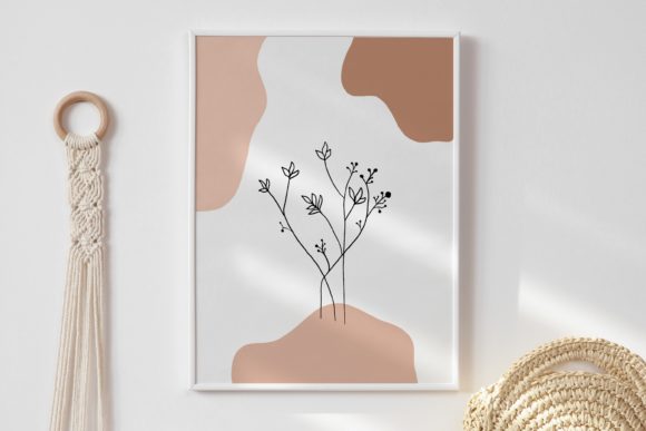 Printable Wall Art, Abstract Floral Wall