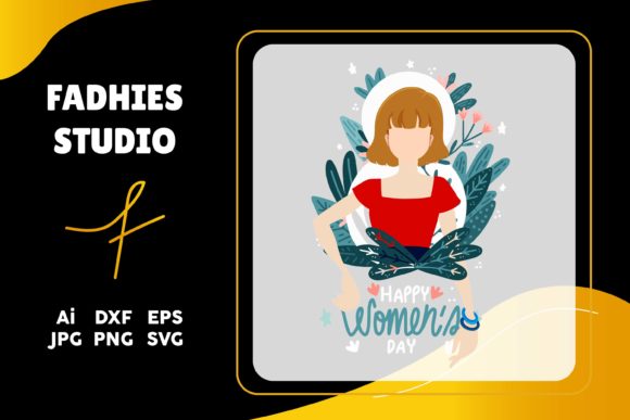 Women's Day Floral Flat Illustration